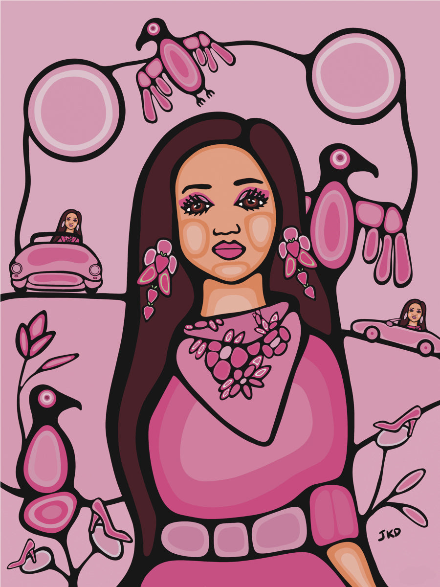 Indigenous Barbie Sticker